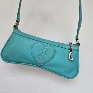 Juicy Couture Turquoise Mini Shoulder Bag with Heart J